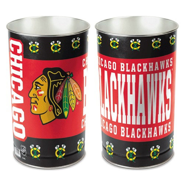 Chicago Blackhawks Wastebasket 15 Inch