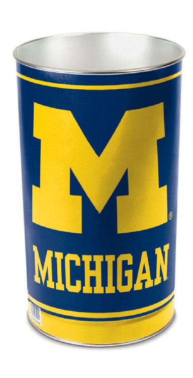 Michigan Wolverines Wastebasket 15 Inch