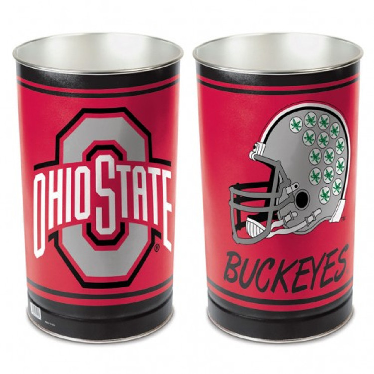 Ohio State Buckeyes Wastebasket 15 Inch Helmet Design