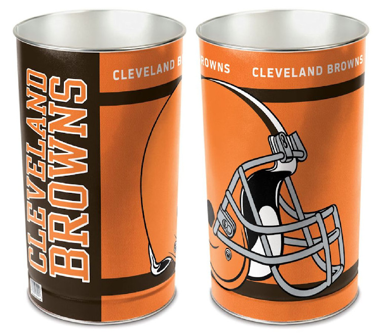 Cleveland Browns Wastebasket 15 Inch