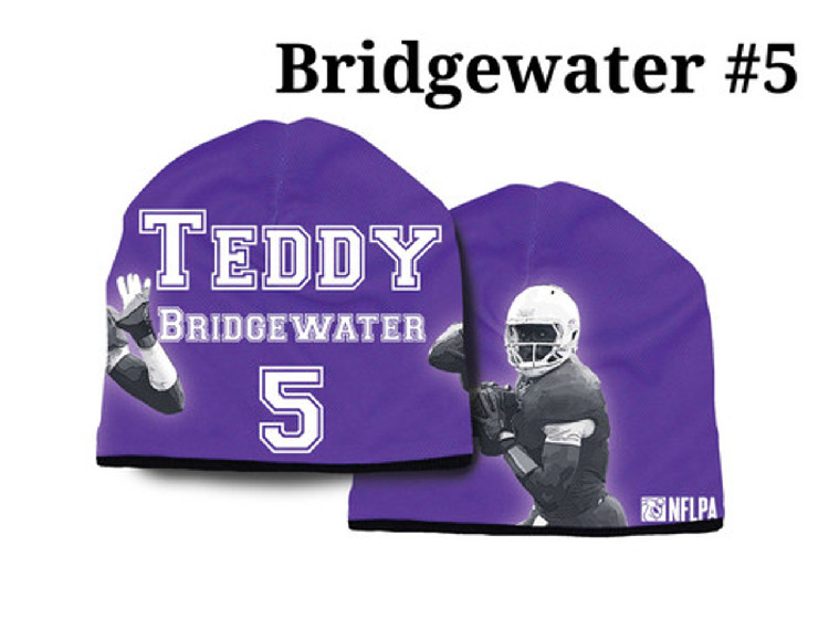 Minnesota Vikings Beanie Lightweight Teddy Bridgewater Design CO