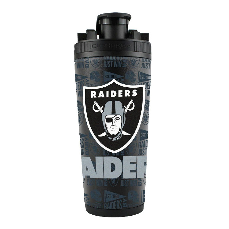 Las Vegas Raiders Ice Shaker 26oz Stainless Steel