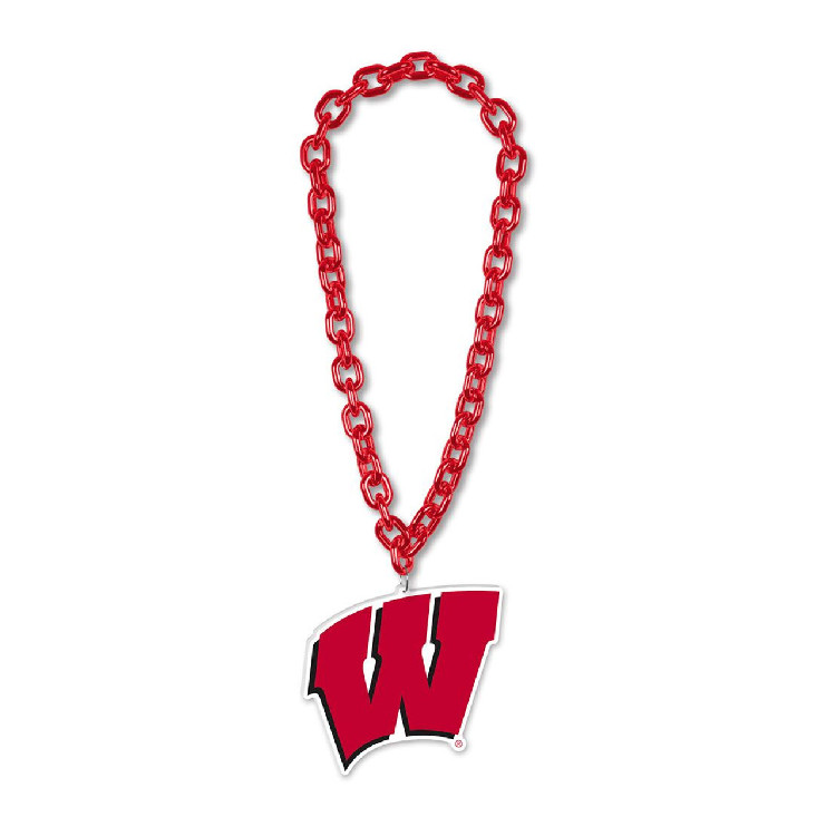 Wisconsin Badgers Necklace Big Fan Chain