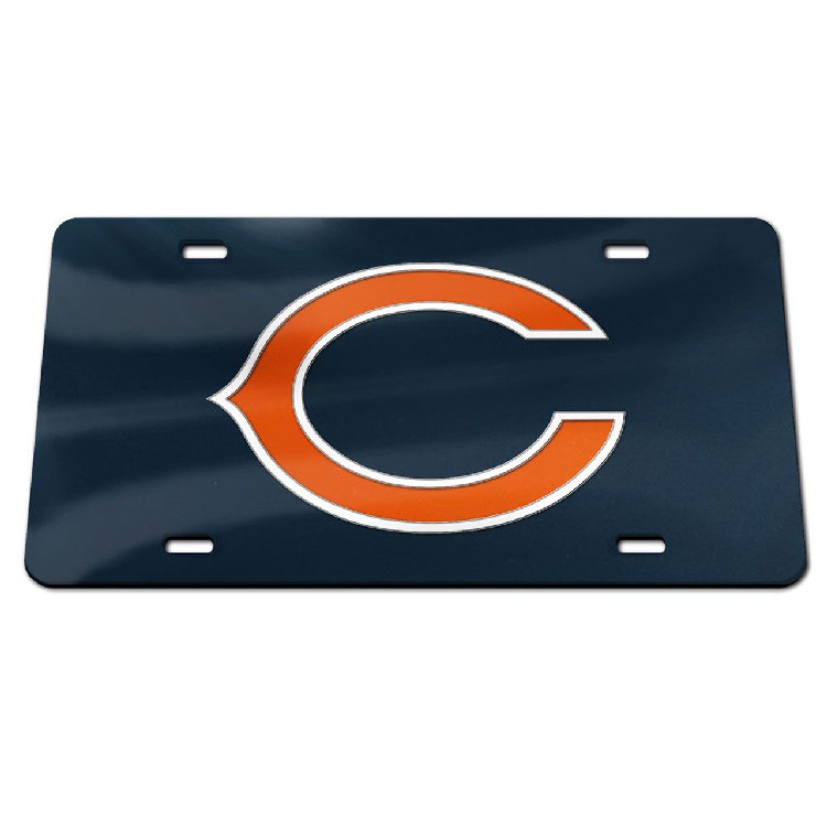 Chicago Bears License Plate Acrylic