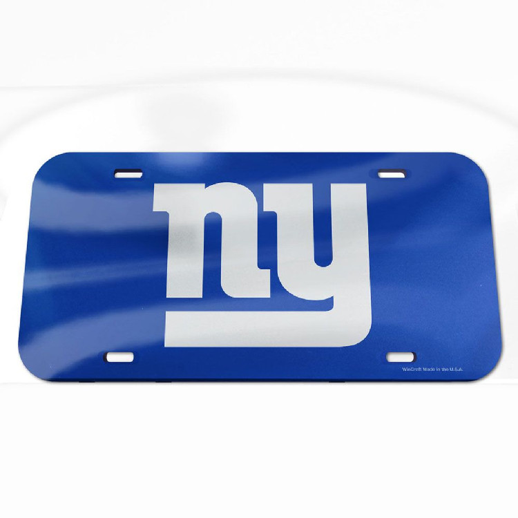 New York Giants License Plate Acrylic