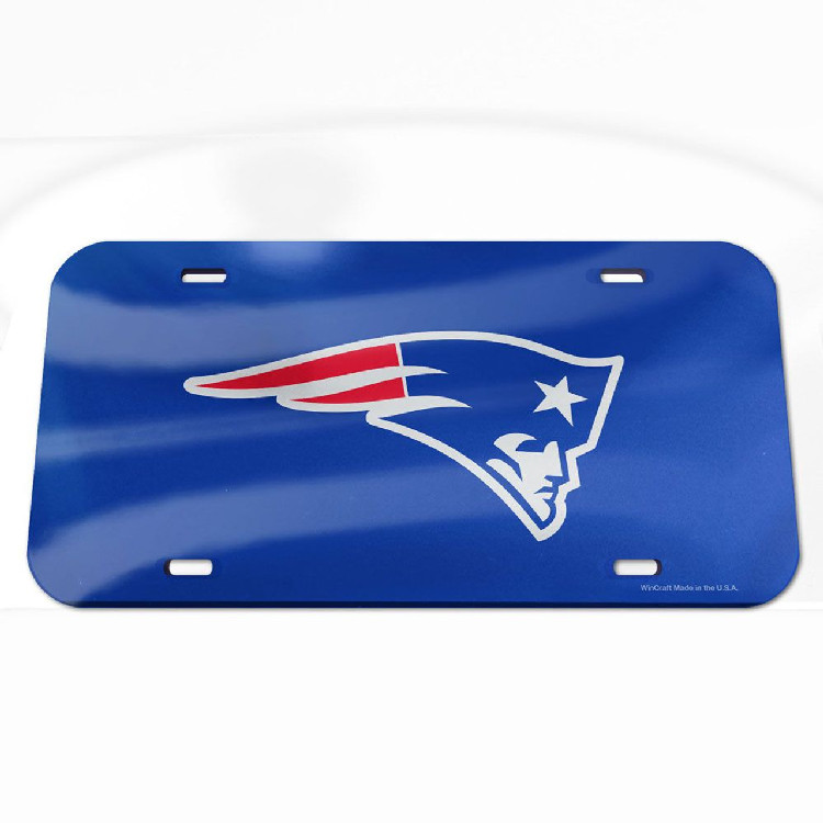 New England Patriots License Plate Acrylic