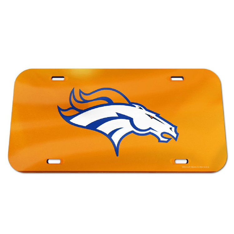 Denver Broncos License Plate Acrylic