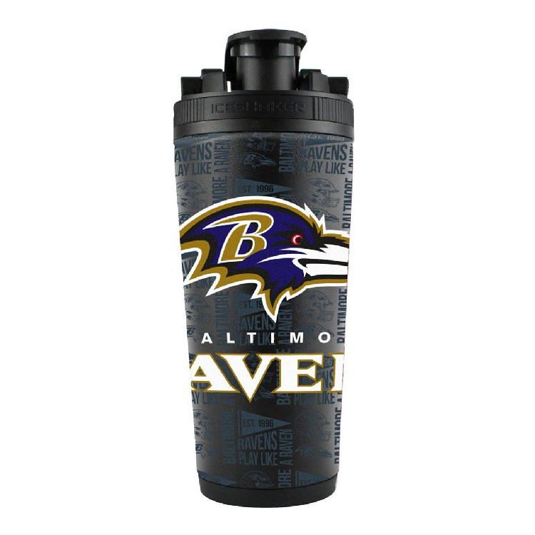 Baltimore Ravens Ice Shaker 26oz Stainless Steel