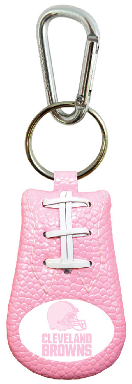 Cleveland Browns Keychain Football Pink CO