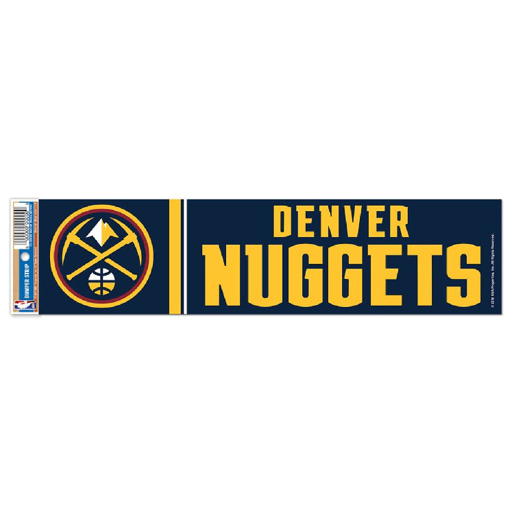 Denver Nuggets Decal 3x12 Bumper Strip Style