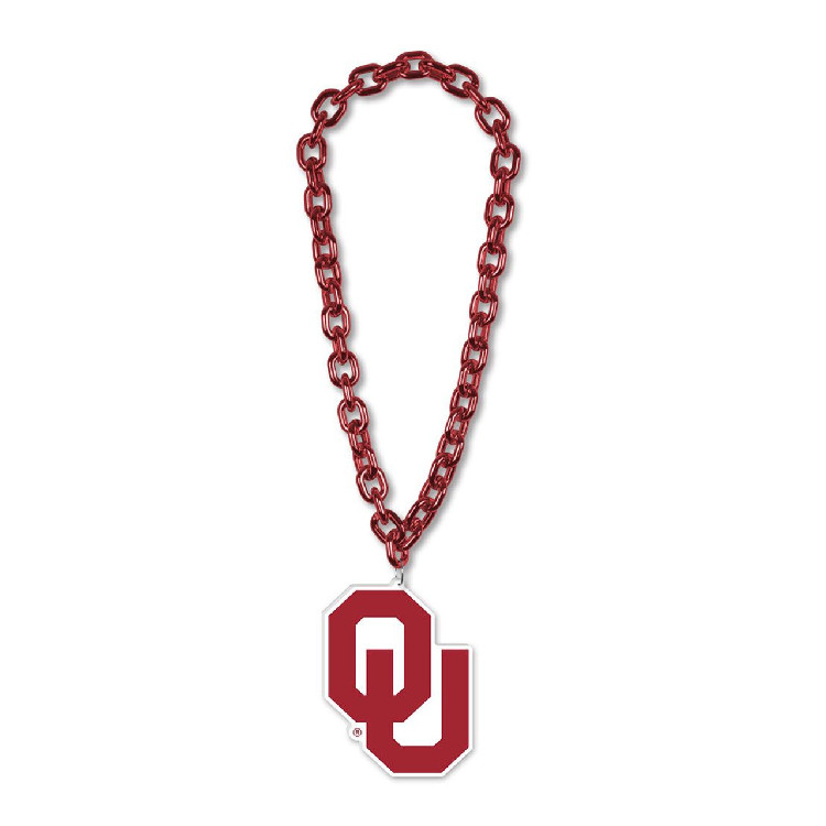 Oklahoma Sooners Necklace Big Fan Chain