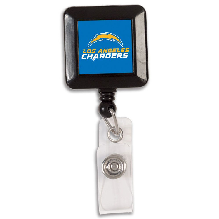 Los Angeles Chargers Badge Holder Retractable Square