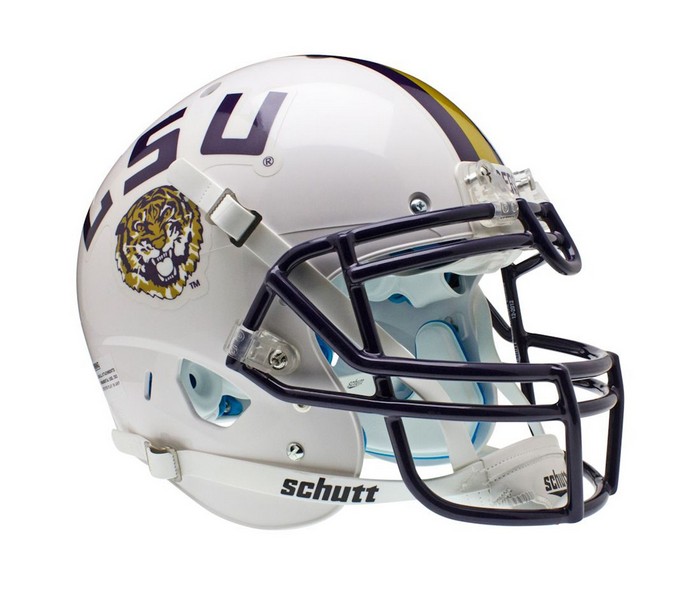 LSU Tigers Schutt Authentic XP Full Size Helmet - White Alternative #2