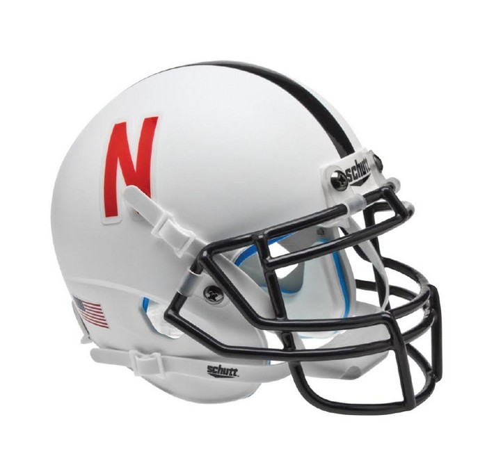 Nebraska Cornhuskers Schutt Mini Helmet - 2013 White Alternate