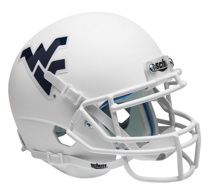 West Virginia Mountaineers Schutt Mini Helmet - Alternate Helmet #3