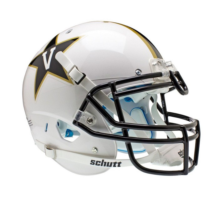 Vanderbilt Commodores Schutt XP Authentic Full Size Helmet - White Alternate 1