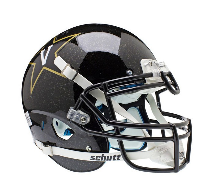 Vanderbilt Commodores Schutt XP Authentic Full Size Helmet - Black Alternate 2