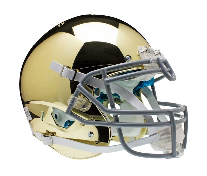 Notre Dame Fighting Irish Schutt XP Authentic Full Size Helmet - Chrome Alternative #2