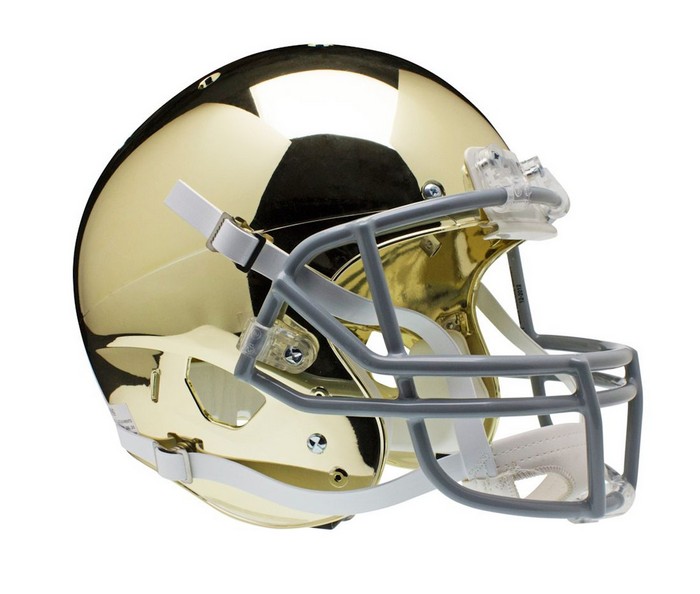 Notre Dame Fighting Irish Schutt XP Full Size Replica Helmet - Chrome Alternative 2