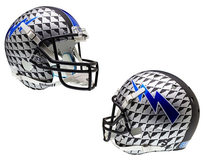 Air Force Falcons Schutt XP Full Size Replica Helmet - Aquatech Alternate Helmet #4