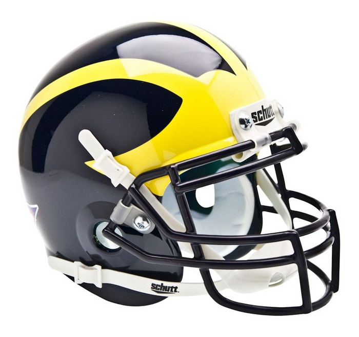 Michigan Wolverines Schutt Mini Helmet