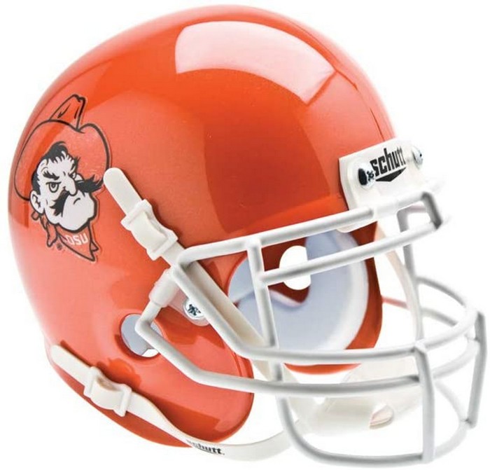 Oklahoma State Cowboys Helmet Schutt Replica Mini Pete Orange Alternate #5