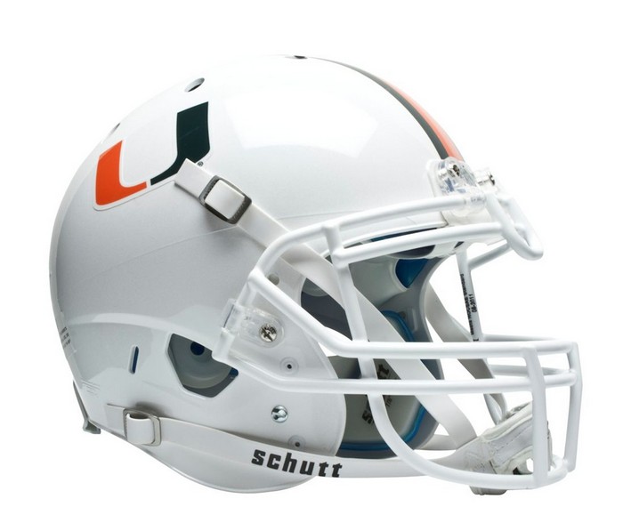 Miami Hurricanes Schutt XP Authentic Full Size Helmet