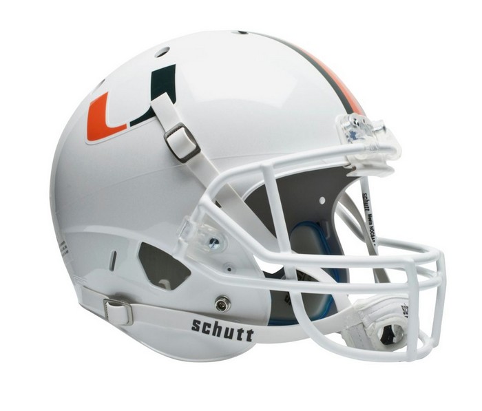 Miami Hurricanes Schutt XP Full Size Replica Helmet