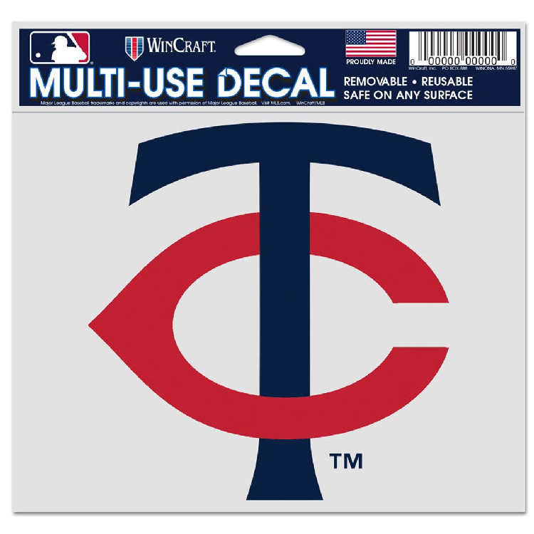 Minnesota Twins Decal 5x6 Ultra Color