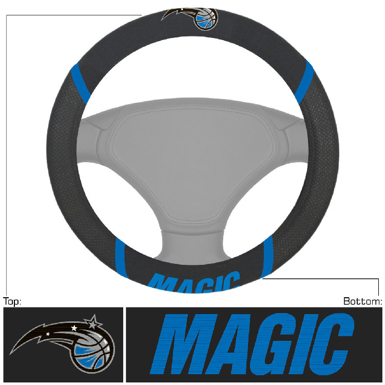 Orlando Magic Steering Wheel Cover Mesh/Stitched