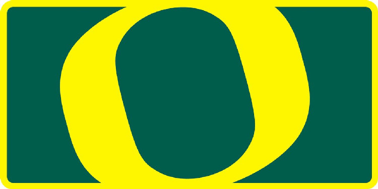 Oregon Ducks License Plate Acrylic Mega Style