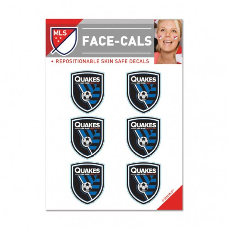 San Jose Earthquakes Tattoo Face Cals