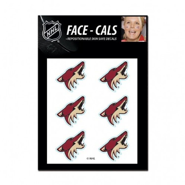 Arizona Coyotes Tattoo Face Cals