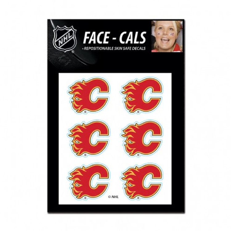 Calgary Flames Tattoo Face Cals