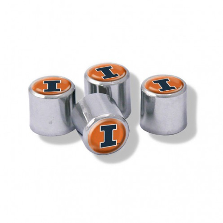 Illinois Fighting Illini Valve Stem Caps