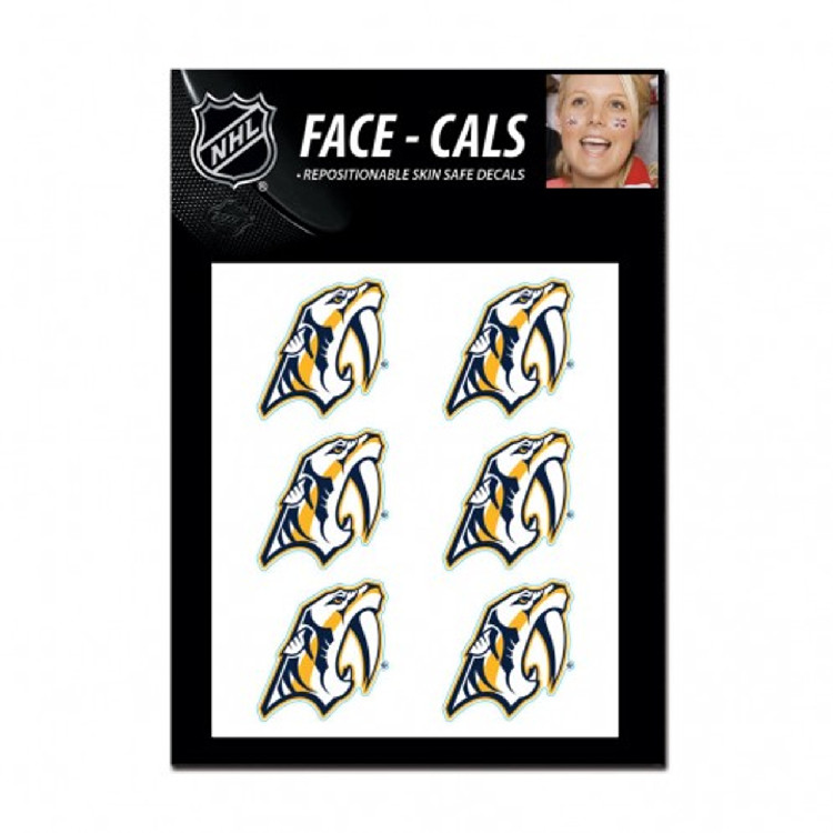 Nashville Predators Tattoo Face Cals