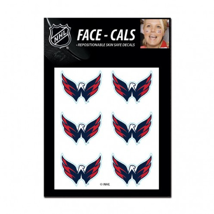 Washington Capitals Tattoo Face Cals