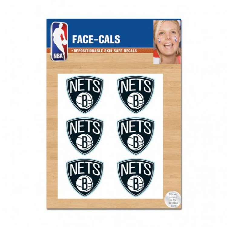 Brooklyn Nets Tattoo Face Cals