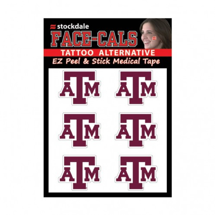 Texas A&M Aggies Tattoo Face Cals