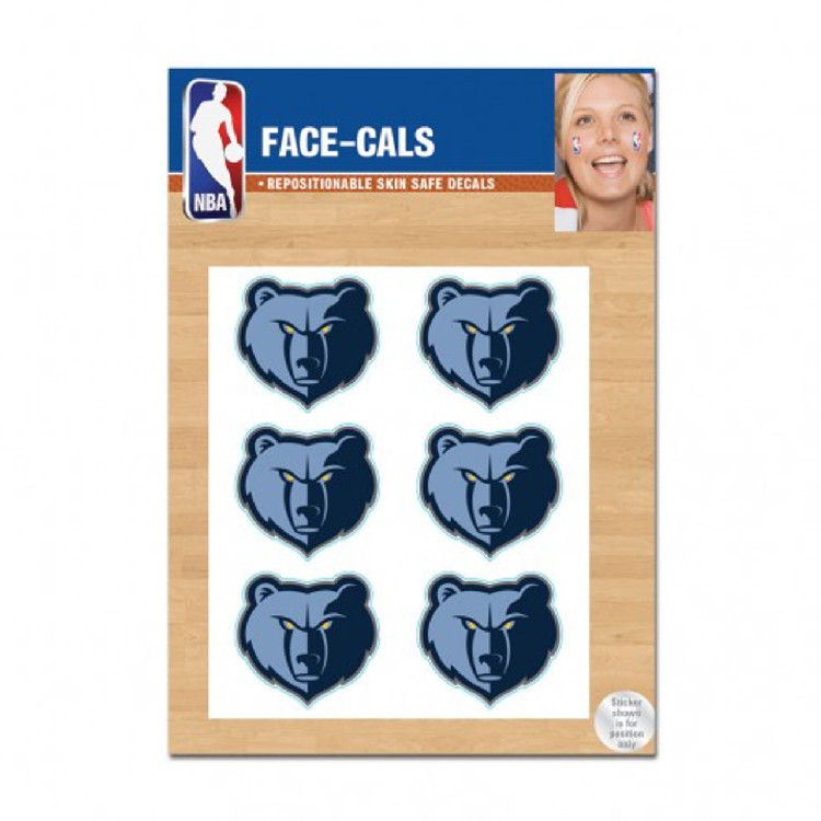 Memphis Grizzlies Tattoo Face Cals