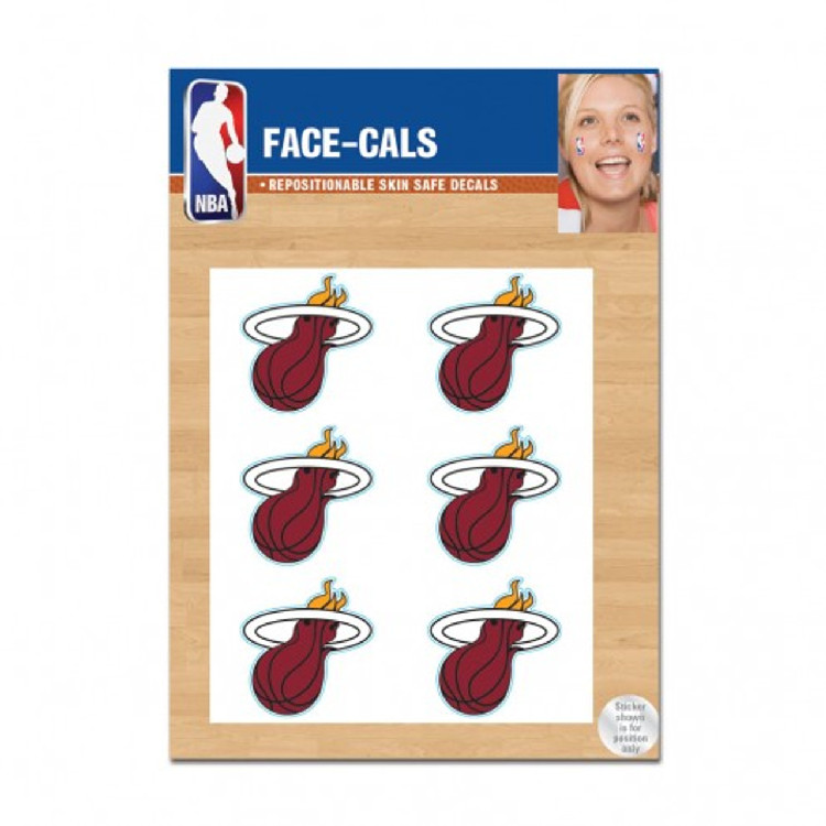 Miami Heat Tattoo Face Cals