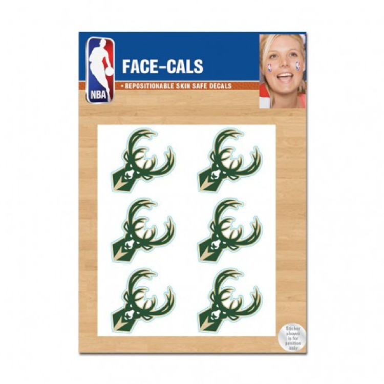 Milwaukee Bucks Tattoo Face Cals