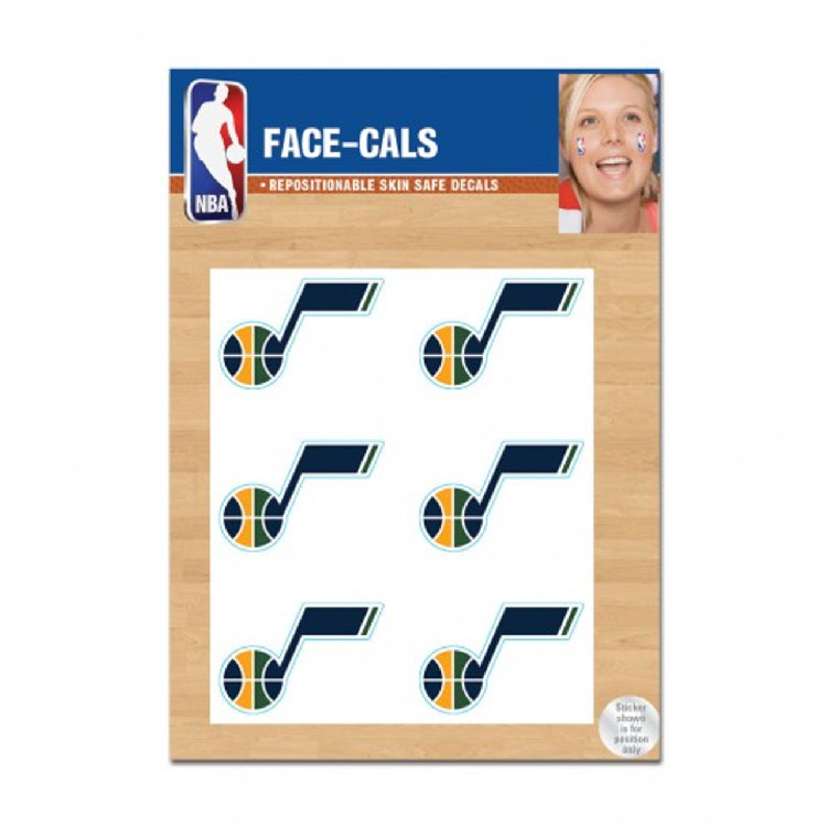 Utah Jazz Tattoo Face Cals