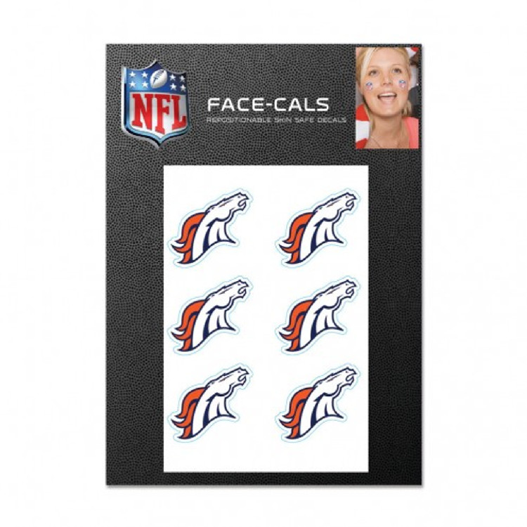 Denver Broncos Tattoo Face Cals