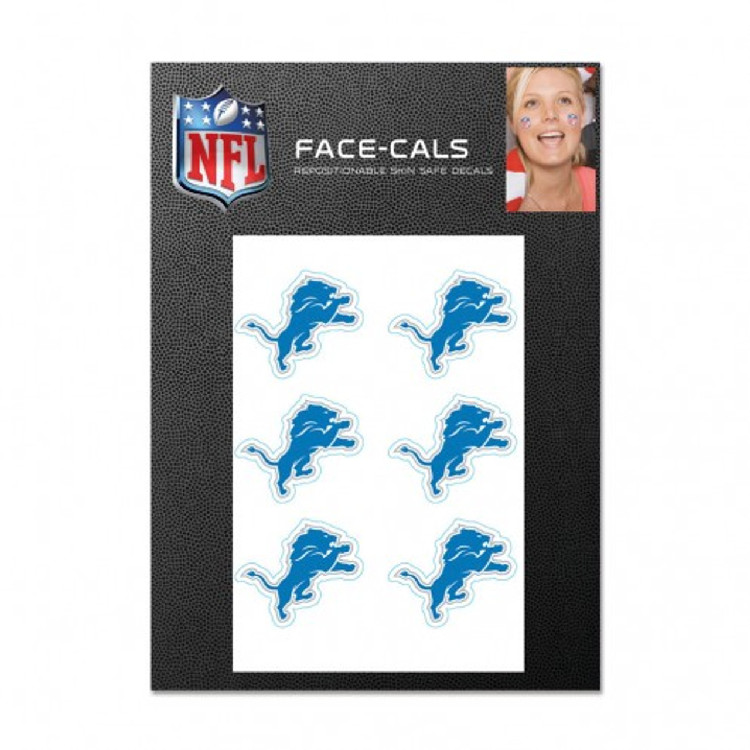 Detroit Lions Tattoo Face Cals