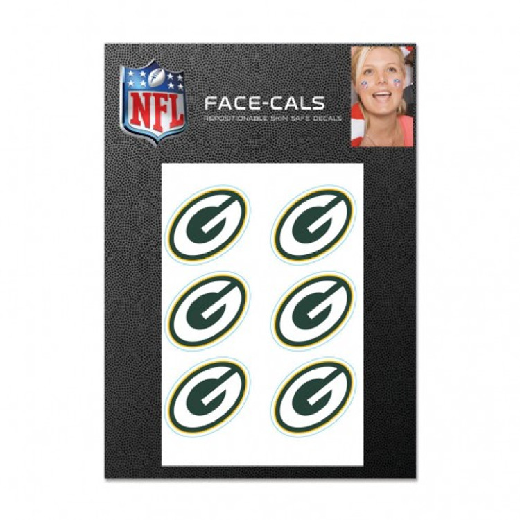Green Bay Packers Tattoo Face Cals
