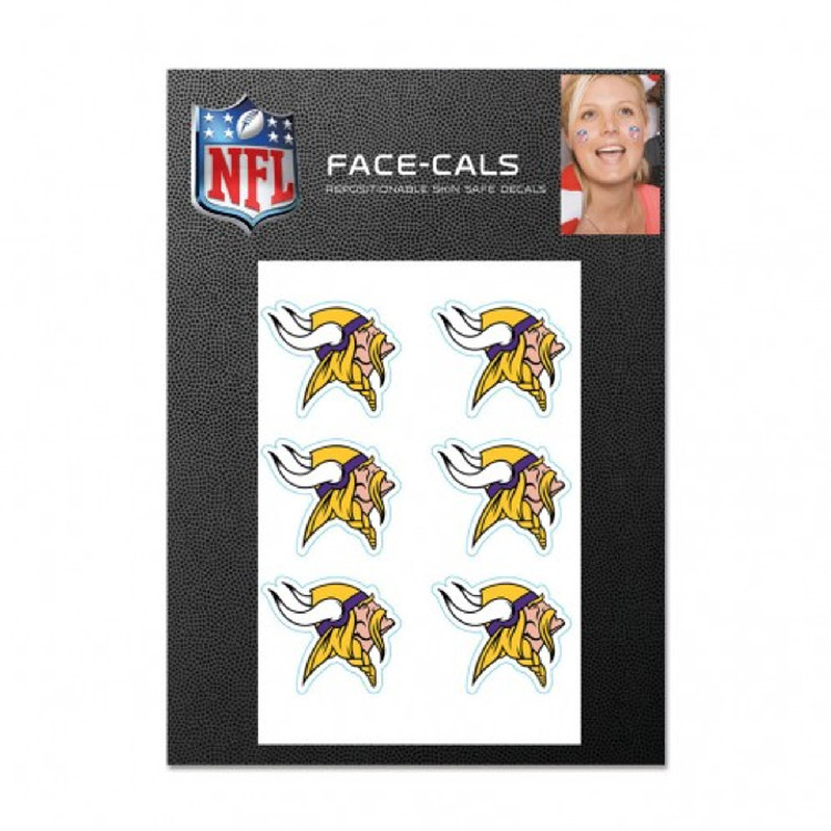 Minnesota Vikings Tattoo Face Cals