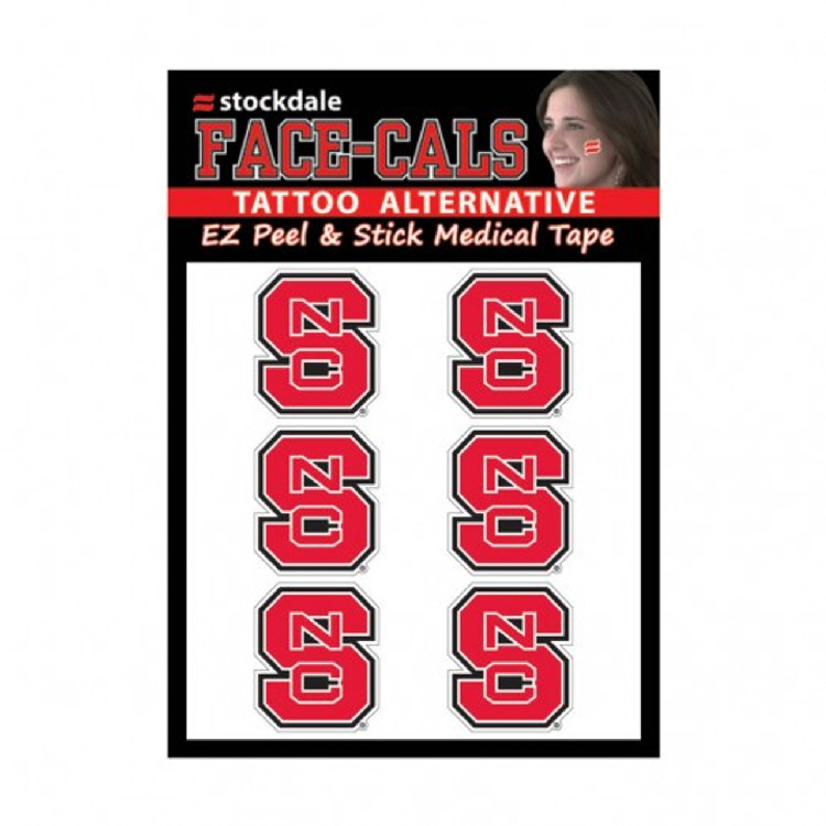 North Carolina State Wolfpack Tattoo Face Cals