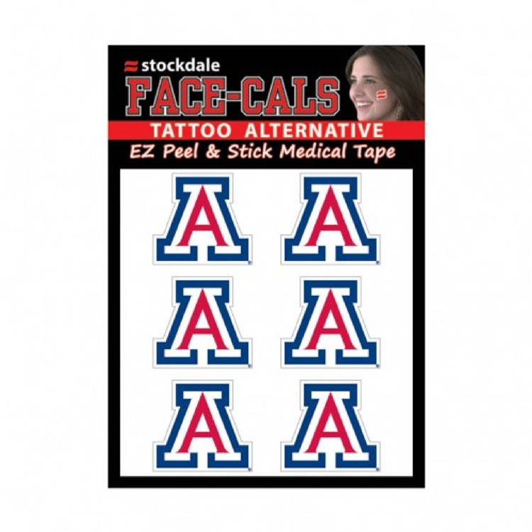 Arizona Wildcats Tattoo Face Cals