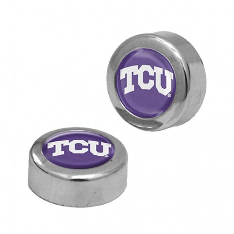 TCU Horned Frogs Screw Caps Domed